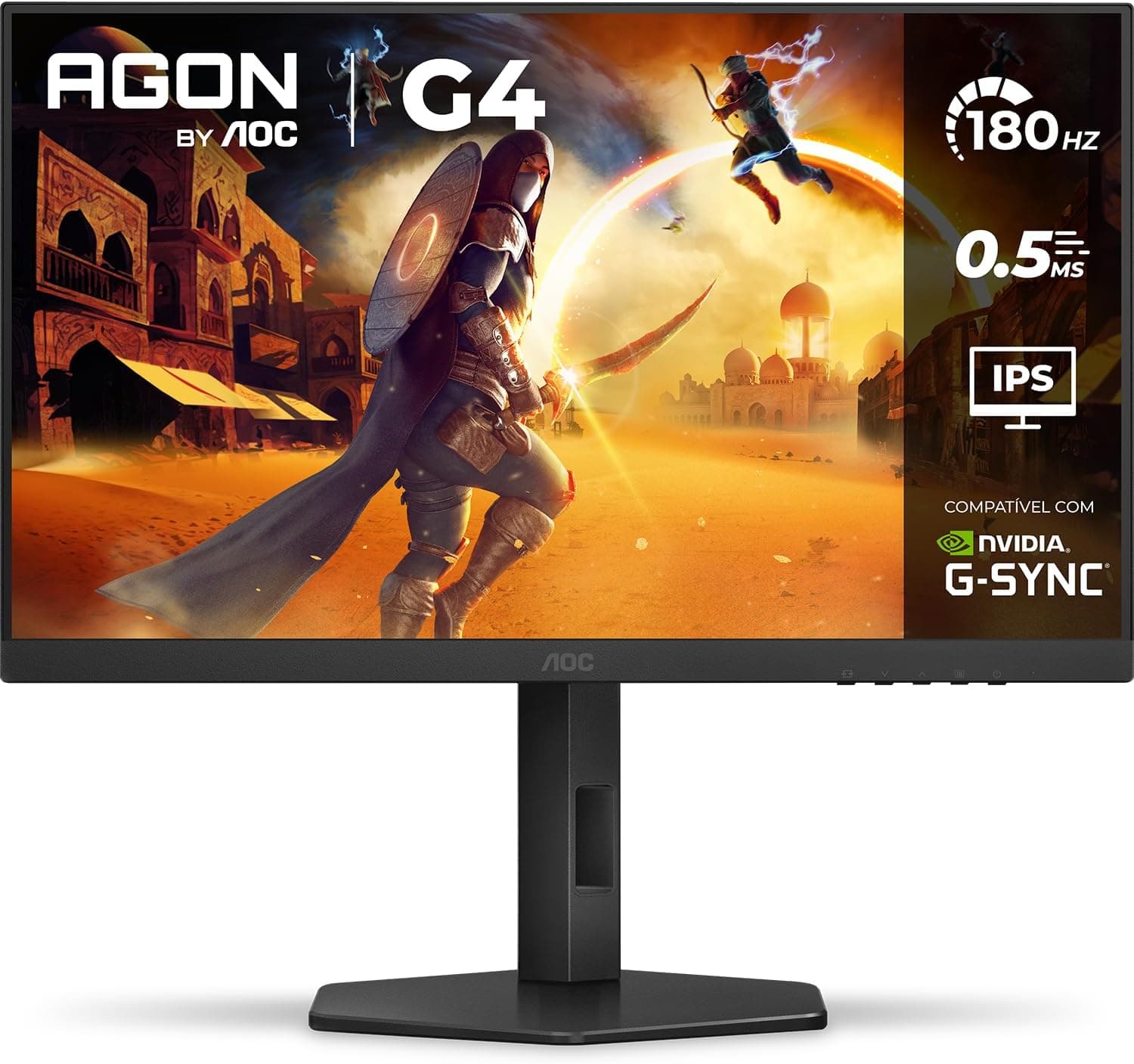 Monitor Gamer AOC AGON G4 27" 180Hz IPS 0,5ms G-Sync 27G4/P - AOC