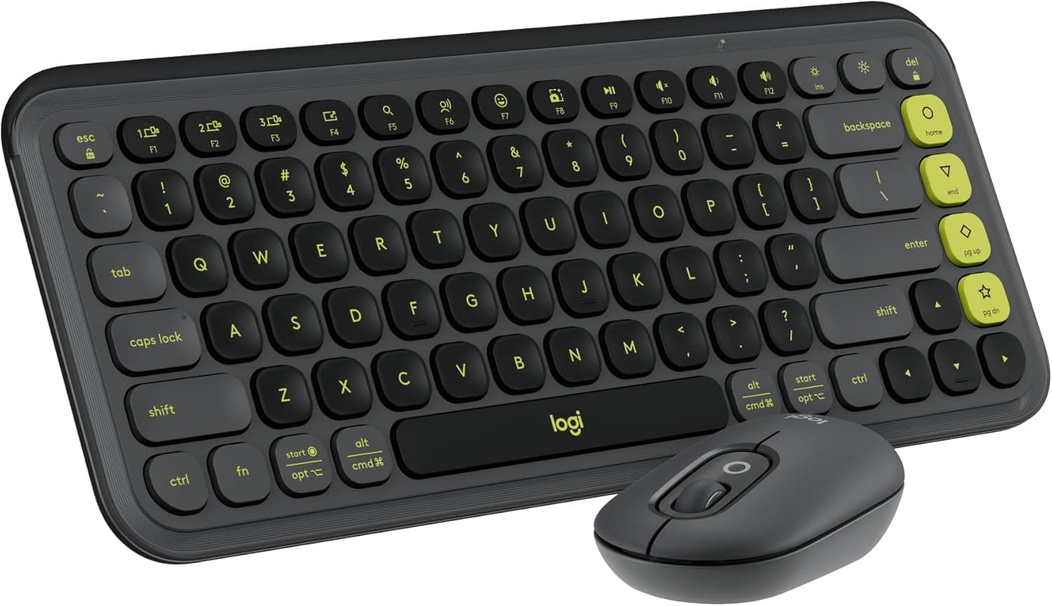 Combo Teclado e Mouse sem fio Logitech POP Icon com Teclas e Botões Personalizáveis, Clique Silencioso, Easy-Switch para até 3 dispositivos e Conexão Bluetooth - Grafite - Logitech