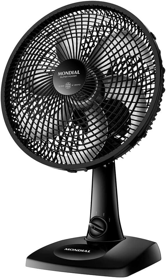 MONDIAL Ventilador de Mesa 110V, 30cm, 6 pás, Super Power - VSP-30-B - MONDIAL