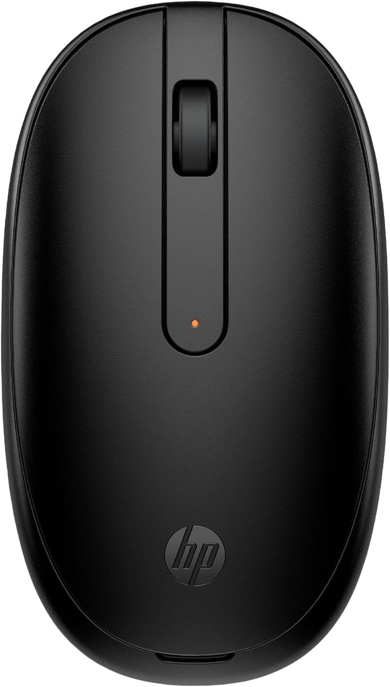 Mouse Sem fio HP 240 - Conexão Bluetooth 5.1, com Design Ambidestro Elegante, Sensor Óptico de até 1600 DPI, Compatível com Windows 10/11, macOS, Chrome OS, Preto (3V0G9AA) - HP
