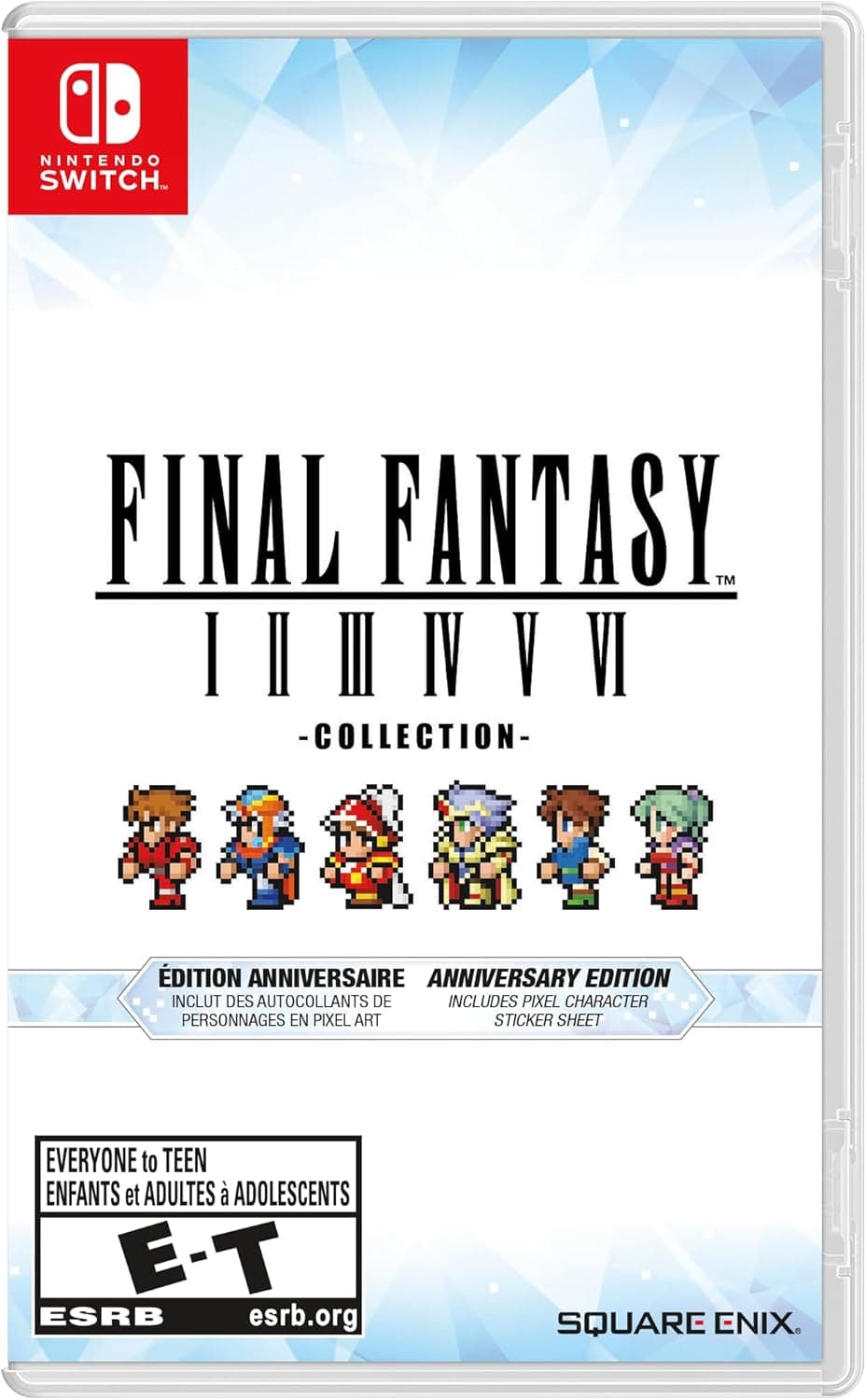 Final Fantasy I-VI Pixel Remaster Collection Anniversary Edition Nintendo Switch