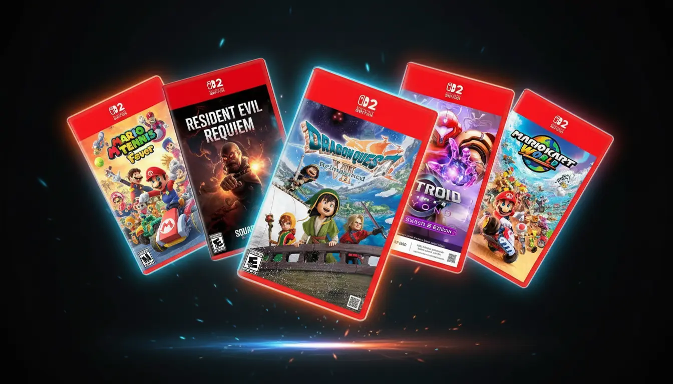 Melhores jogos de Nintendo Switch 2 para jogar em 2026 — Mario Kart World, Metroid Prime 4, Resident Evil Requiem, Dragon Quest VII e Mario Tennis Fever