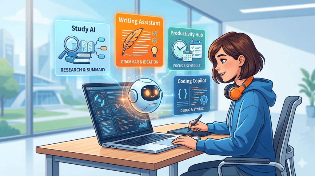 10 Ferramentas de IA Gratuitas para Estudantes em 2026 - IA | techknow