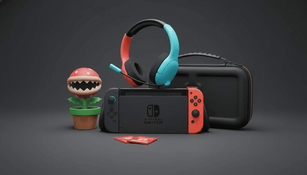 Melhores Acessórios para Nintendo Switch 2 Melhores acessórios para Nintendo Switch 2 em 2026 — case, cartão SD, headset, câmera e base de recarga