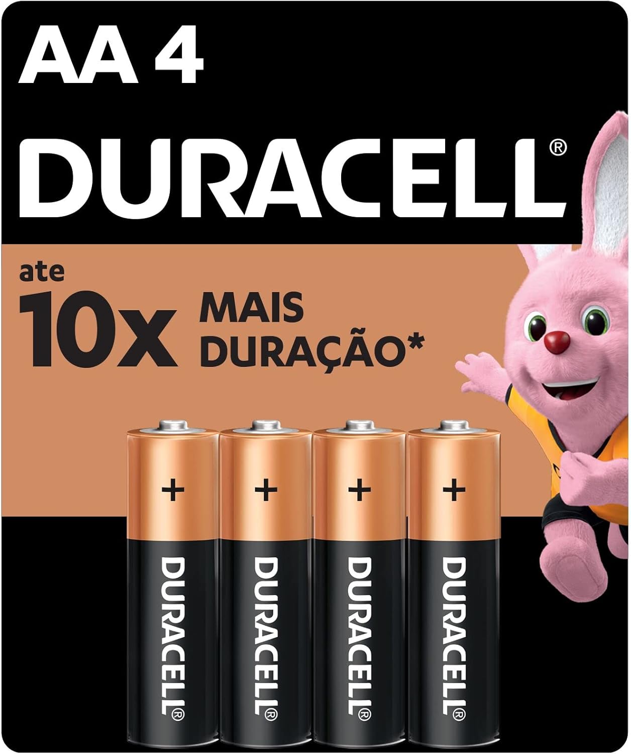 Duracell Pilha Alcalina AA Pequena - 4 Unidades